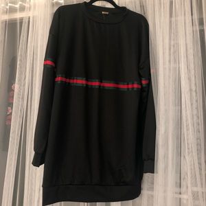 Striped oversized jumper dress